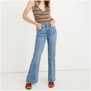 Madewell Retro Flare light denim jeans